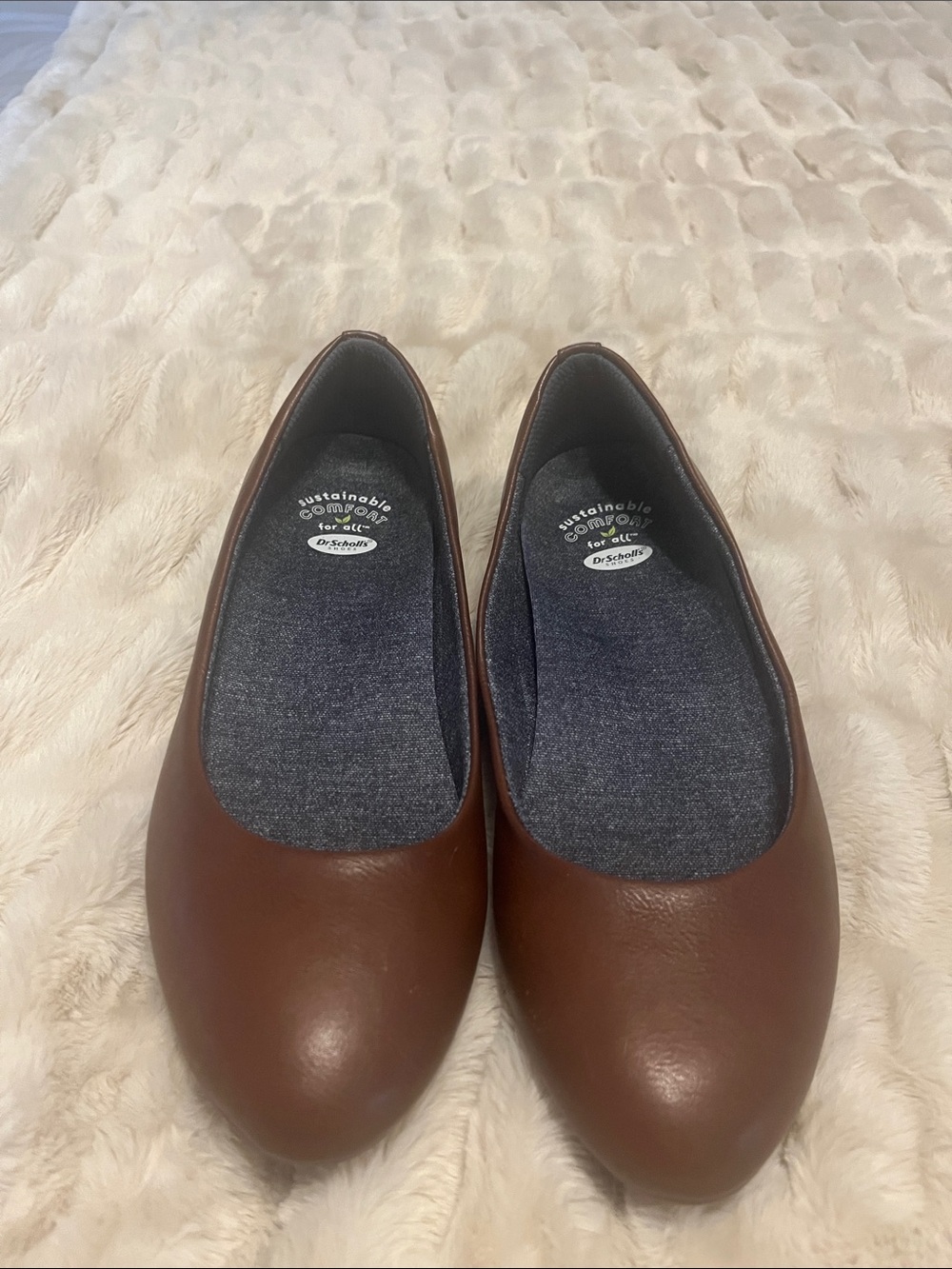 Dr. Scholl's Women's Chestnut Brown Slip-On Comfort Flats